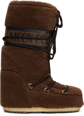 Moon Boot Moon Boot Brown Icon Fleece Boots