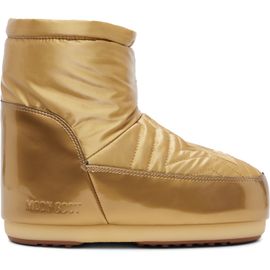 Moon Boot Moon Boot Gold Icon Low No Lace Comet Chrome Boots