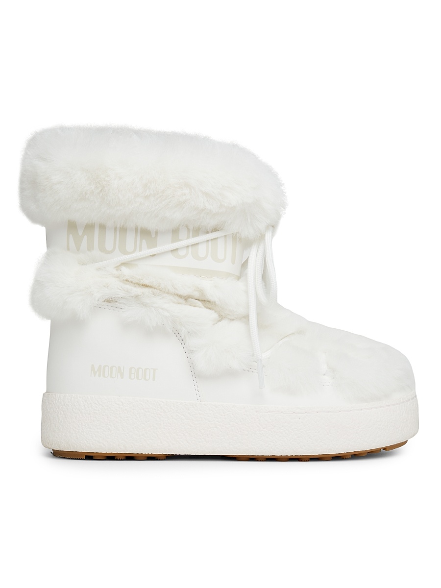 MOON BOOT ホワイト ファーブーツ Moon Boot - Women's Faux Fur Boots