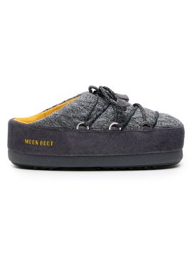 Moon Boot Women's MB x Guest In Residence EVX Chalet Knit & Suede Mules