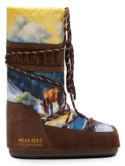 Moon Boot Women's MB x Guest In Residence Icon High Postcard Suede Boots