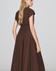 Moon River 100% Cotton Pleated Midi Dress - 3