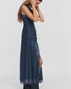 Moon River Faux-Suede Lace-Trim Midi Dress - 3