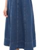Moon River Moon River Belt Buckle Detail Denim Midi Skirt Denim Blue - 1
