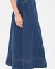 Moon River Moon River Belt Buckle Detail Denim Midi Skirt Denim Blue - 4