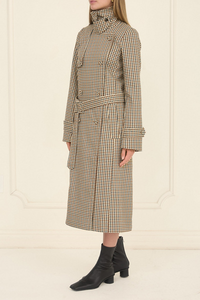 moon river brown gingham dress Moon River Skirts