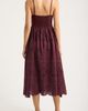 MOON RIVER MOON RIVER Eyelet Scallop Sleeveless Midi Dress - 2