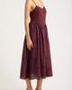 MOON RIVER MOON RIVER Eyelet Scallop Sleeveless Midi Dress - 3