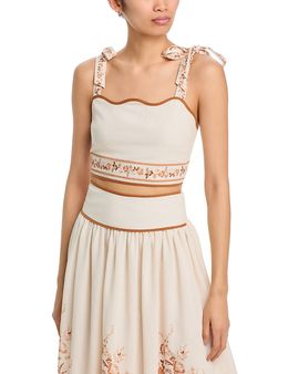 Moon River Moon River Floral Crop Top