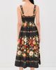 Moon River Moon River Floral Print Sweatheart Neck Midi Dress Black multi - 3
