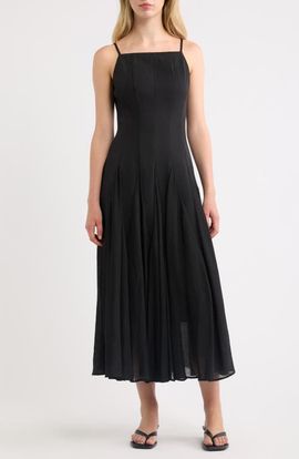 MOON RIVER MOON RIVER Godet Midi Dress