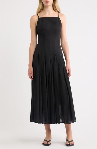 MOON RIVER MOON RIVER Godet Midi Dress