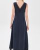 Moon River Moon River Lace Insert Midi Dress Blue - 3