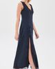 Moon River Moon River Lace Insert Midi Dress Blue - 4