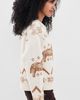 Moon River Moon River Neck Collar Button Down Cardigan Cream Multi - 4