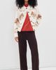 Moon River Moon River Neck Collar Button Down Cardigan Cream Multi - 5
