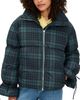 Moon River Moon River Plaid Puffer Jacket Green - 1