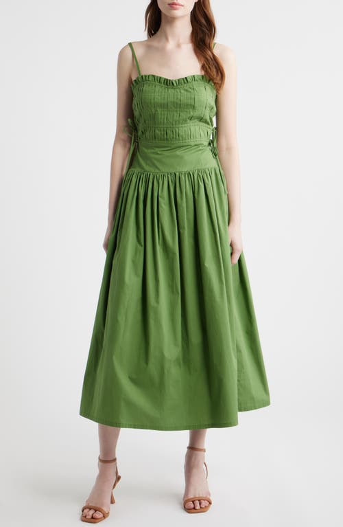 moon river pleated cutout midi dress Moon River Women's Cutout Waist Maxi Dress - Orange - Size Large