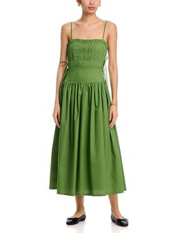 Moon River Moon River Pleated Midi Dress
