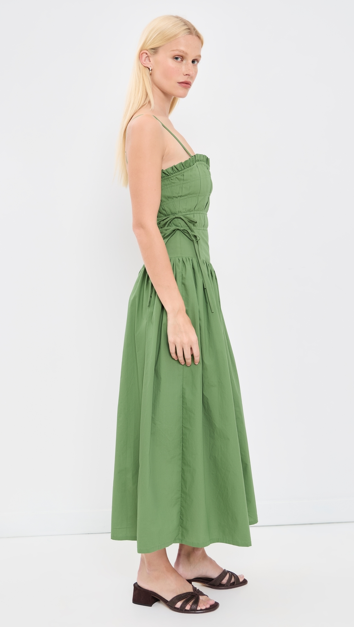 moon river dress green Maxi dress
