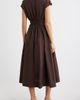 MOON RIVER MOON RIVER Pleated V-Neck Midi Dress - 2