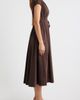 MOON RIVER MOON RIVER Pleated V-Neck Midi Dress - 3