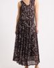 MOON RIVER MOON RIVER Polka Dot Tie Neck Gown - 1