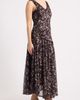 MOON RIVER MOON RIVER Polka Dot Tie Neck Gown - 4