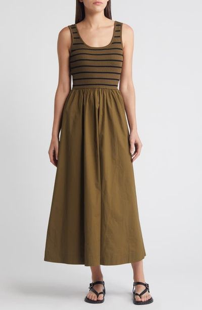 MOON RIVER MOON RIVER Ribbed Bodice Maxi Sundress