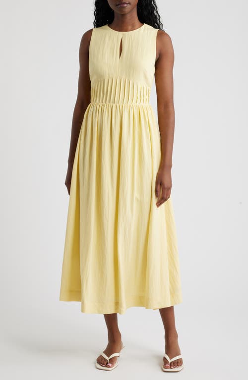 MOON RIVER MOON RIVER Sleeveless Keyhole Midi Dress