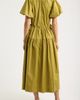 MOON RIVER MOON RIVER Smocked Puff Sleeve Midi Dress - 2