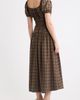 MOON RIVER MOON RIVER Sweetheart Neck Puff Sleeve Midi Dress - 2