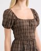 MOON RIVER MOON RIVER Sweetheart Neck Puff Sleeve Midi Dress - 4