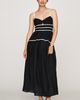 Moon River Piped Midi Dress - 1