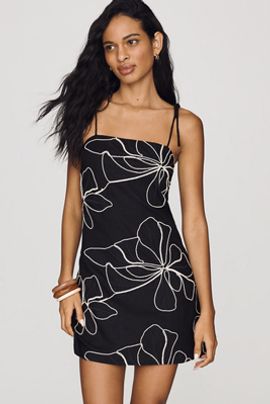 Moon River Square-Neck Shift Dress