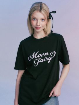 MOONFAIRY MF Basic Heart Logo T-shirt_Black