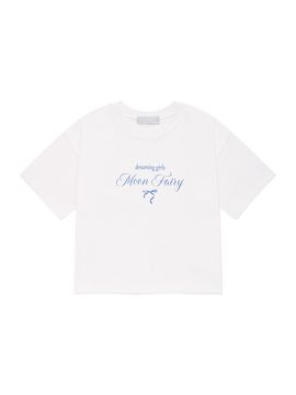 MOONFAIRY MF Blue Petit Ribbon T-shirt_White