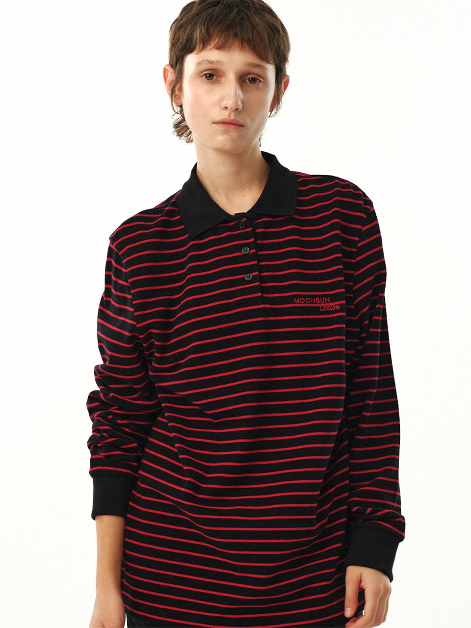 MOONSUN 01 M. C Stripe PK Shirt