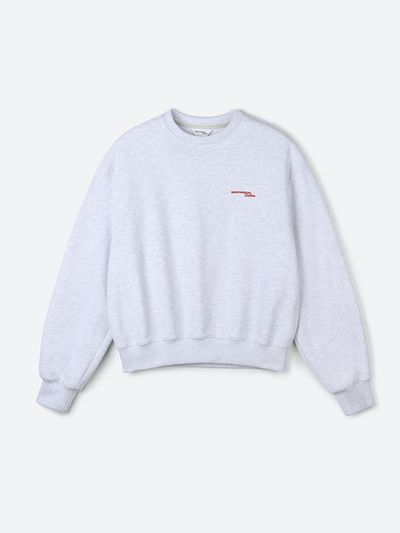 MOONSUN 01 M.C Logo SweatShirt / Grey Heather