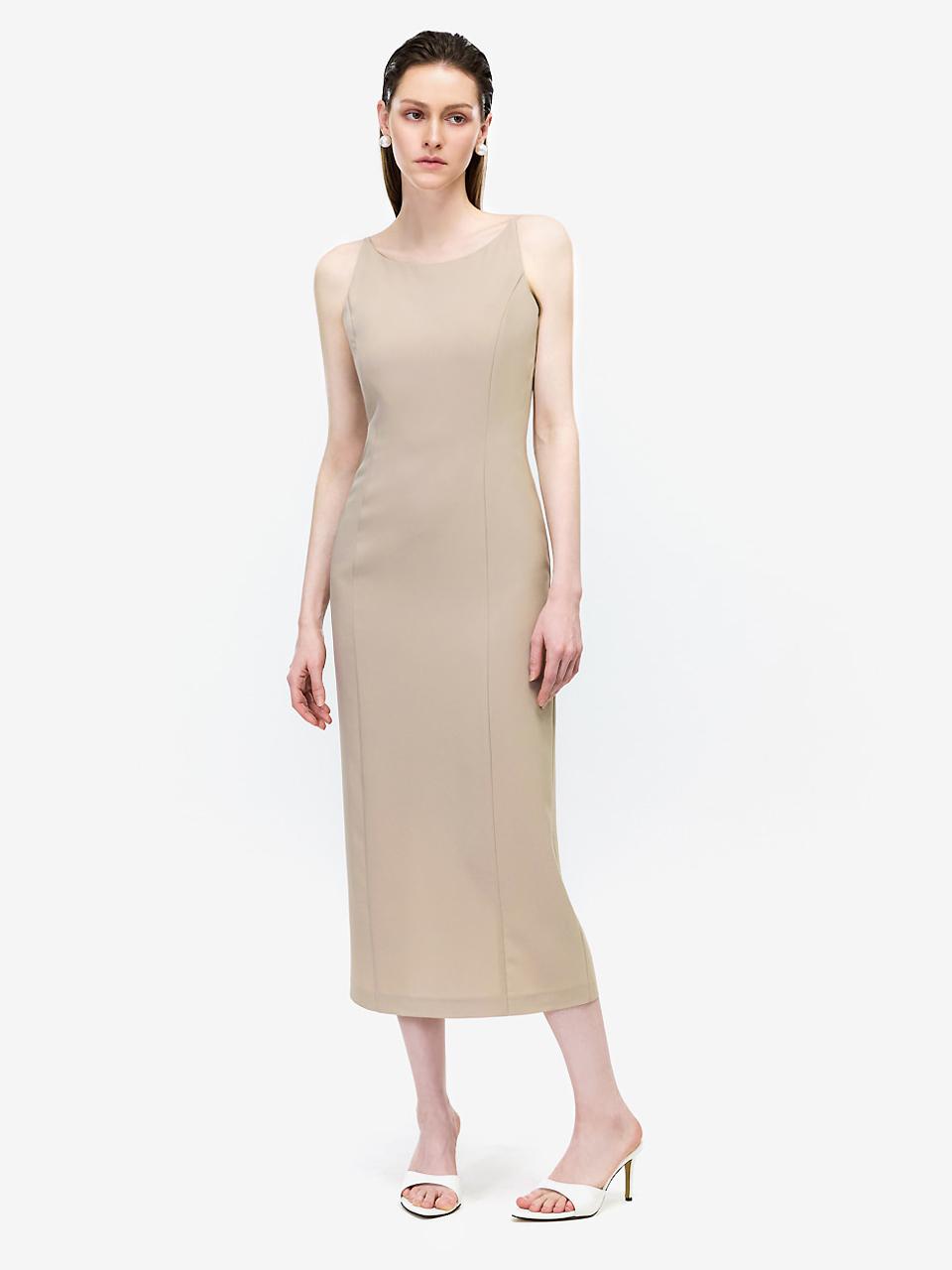 MOONT Column Sleeveless Maxi Dress