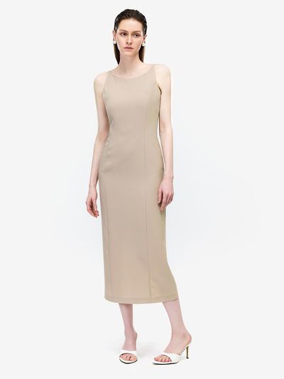 MOONT Column Sleeveless Maxi Dress