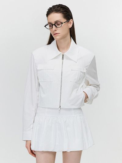 MOONT Crispy Zip-up Blazer