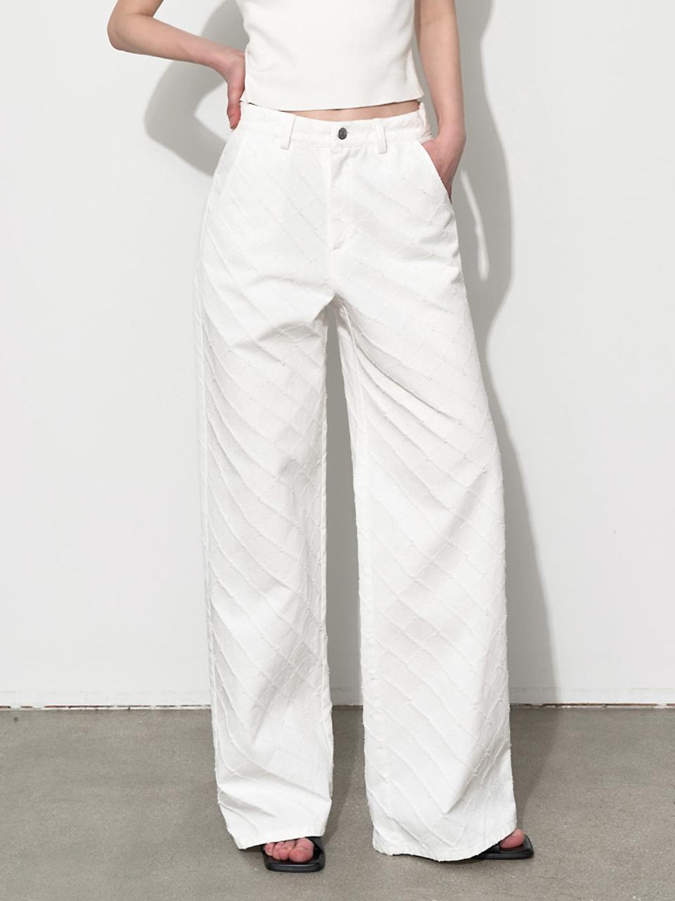 MOONT Diamond Wide Cotton Pants