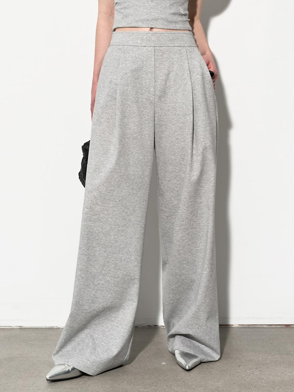 MOONT Fonte Pin-tuck Wide Pants