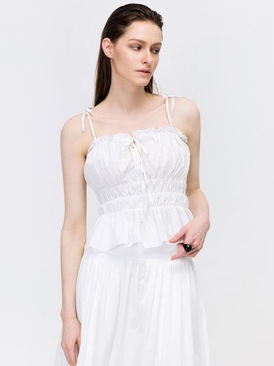 MOONT Frill Sleeveless Blouse