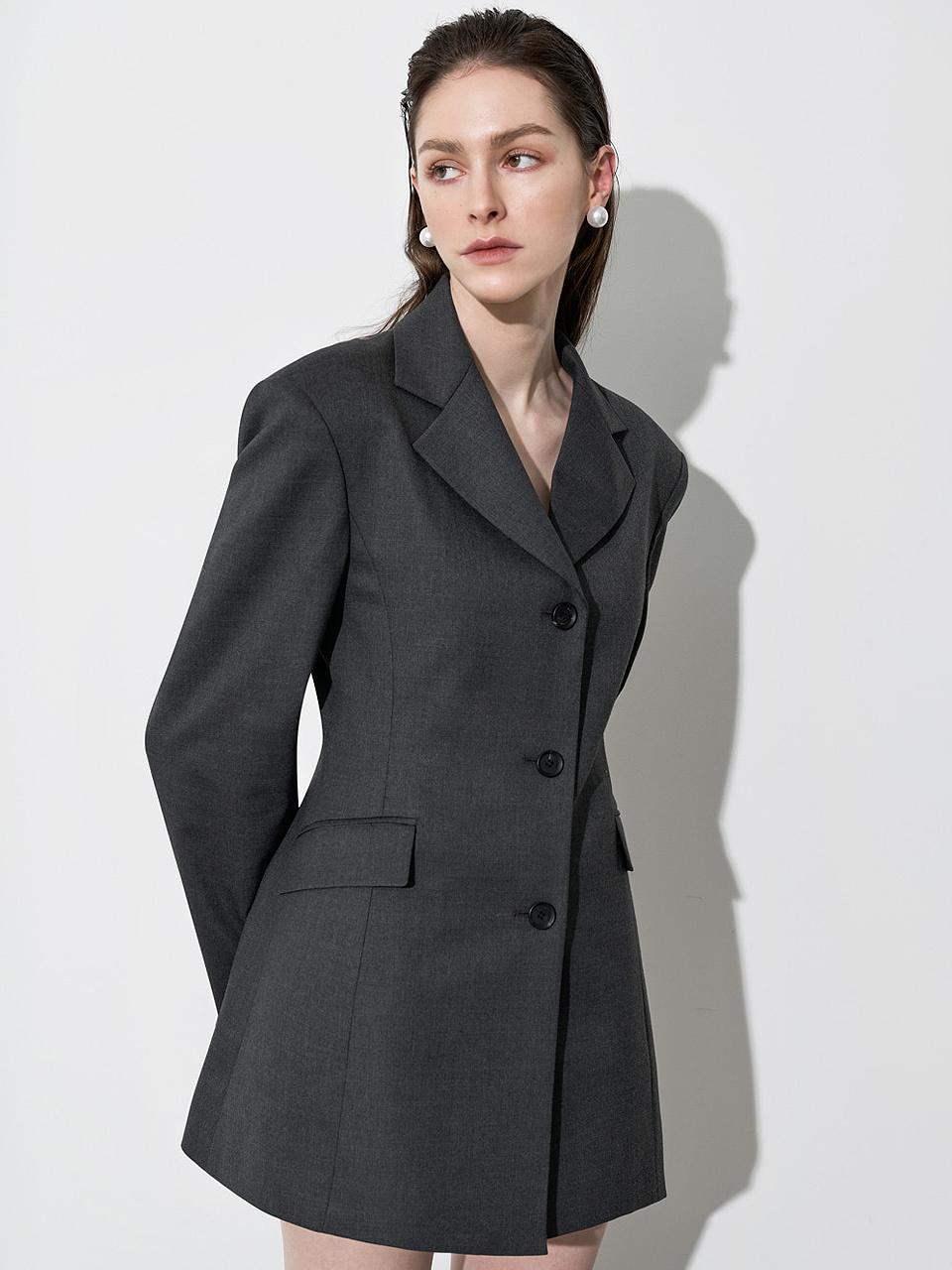 MOONT Reuben Hourglass Long Jacket