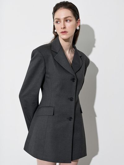 MOONT Reuben Hourglass Long Jacket