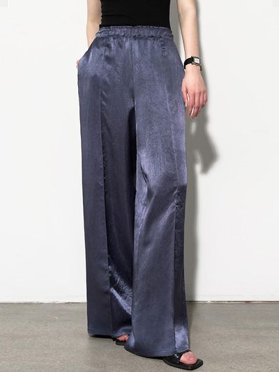 MOONT Satin Banding Wide Pants