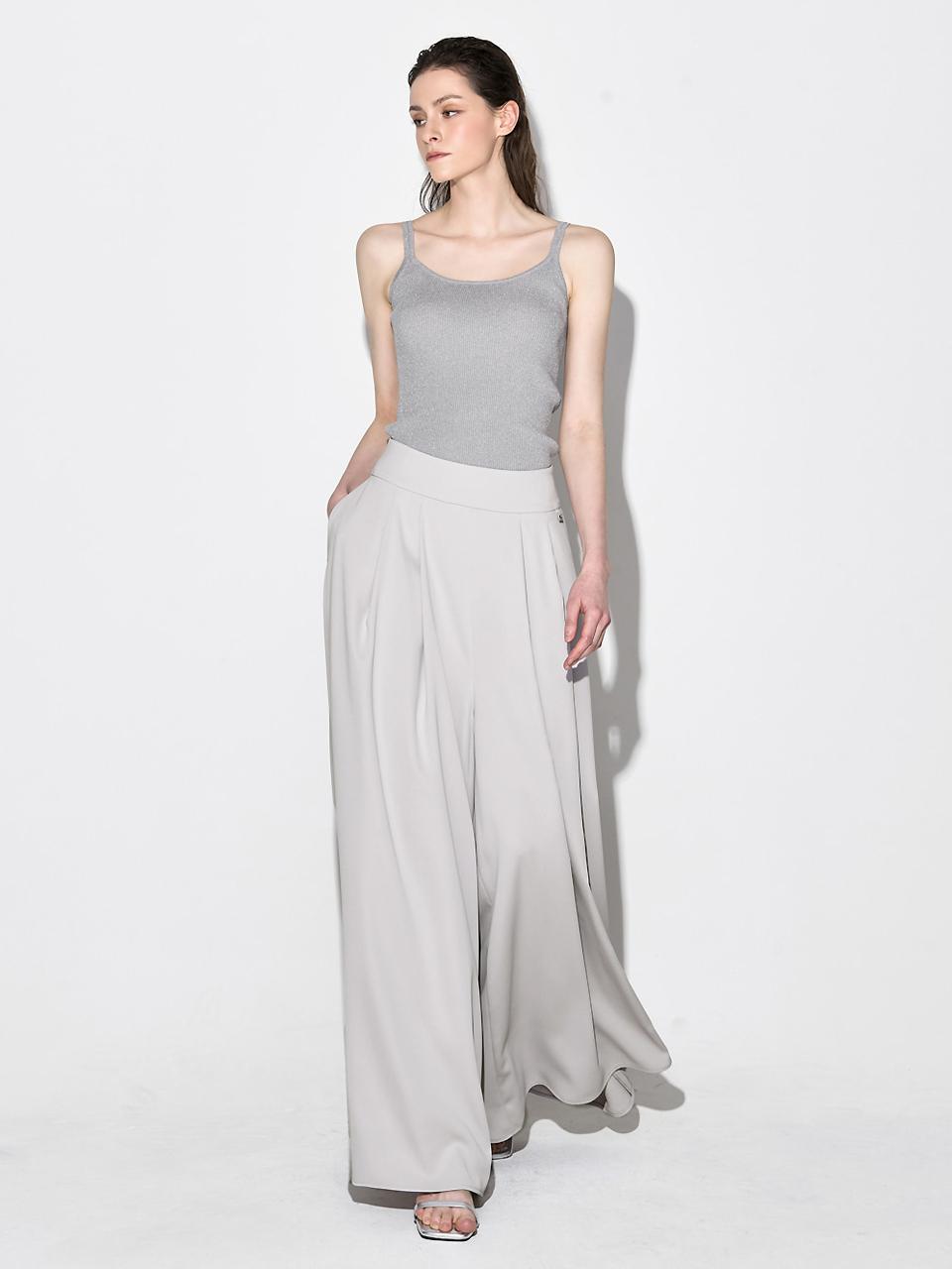MOONT Semi Low-Waist Palazzo Trousers
