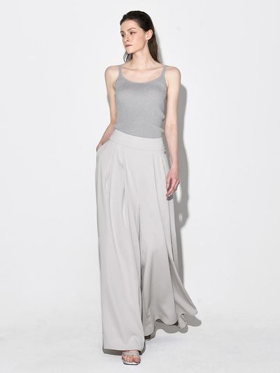 MOONT Semi Low-Waist Palazzo Trousers